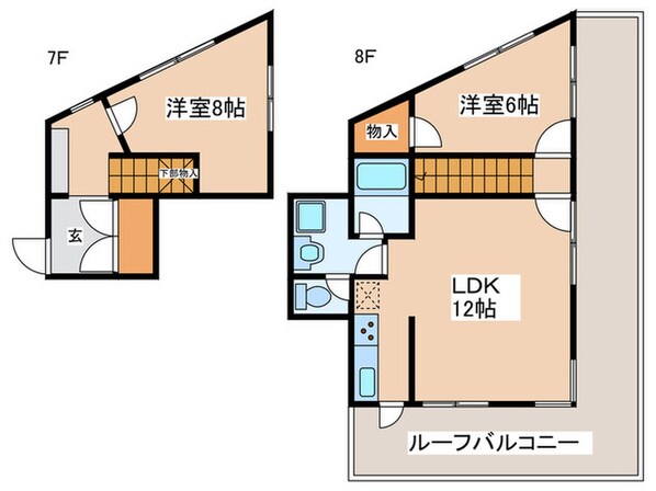 エンパイア茅ヶ崎の物件間取画像